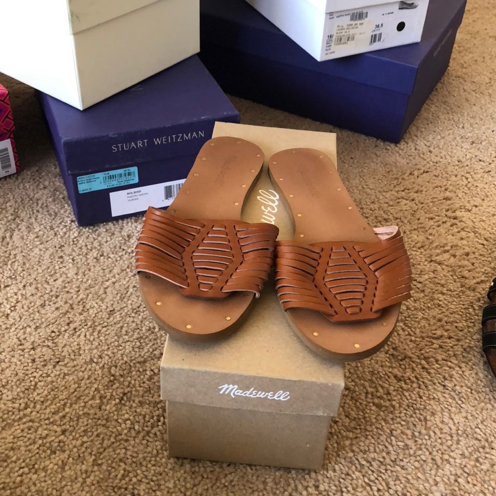 Madewell huarache slide sandals